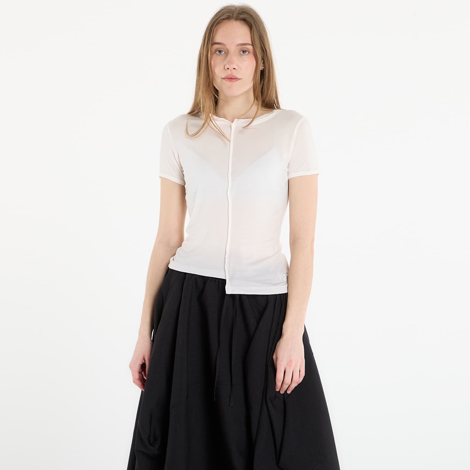 Tričko Y-3 Dip Dye Fitted T-Shirt Chalk White XS