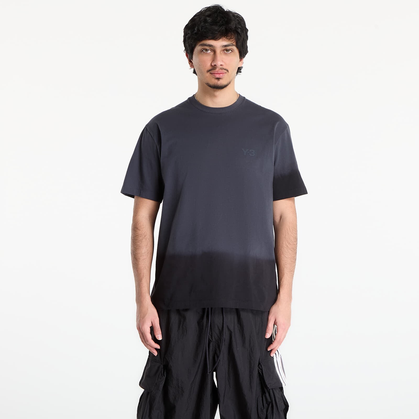 Tričko Y-3 Dipped Regular Short Sleeve T-Shirt Night Grey L