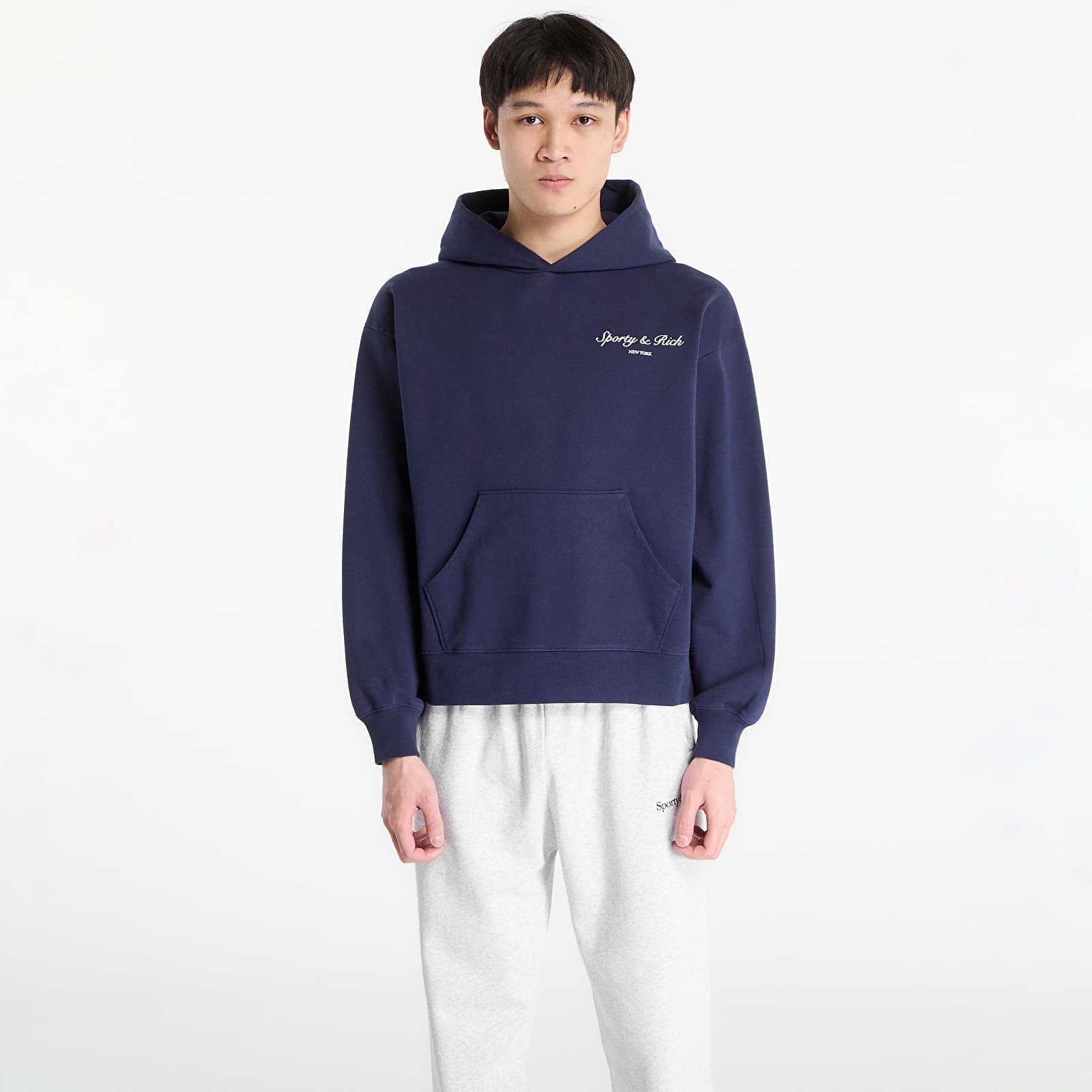 Mikina Sporty & Rich Syracuse Hoodie UNISEX Dark Navy M