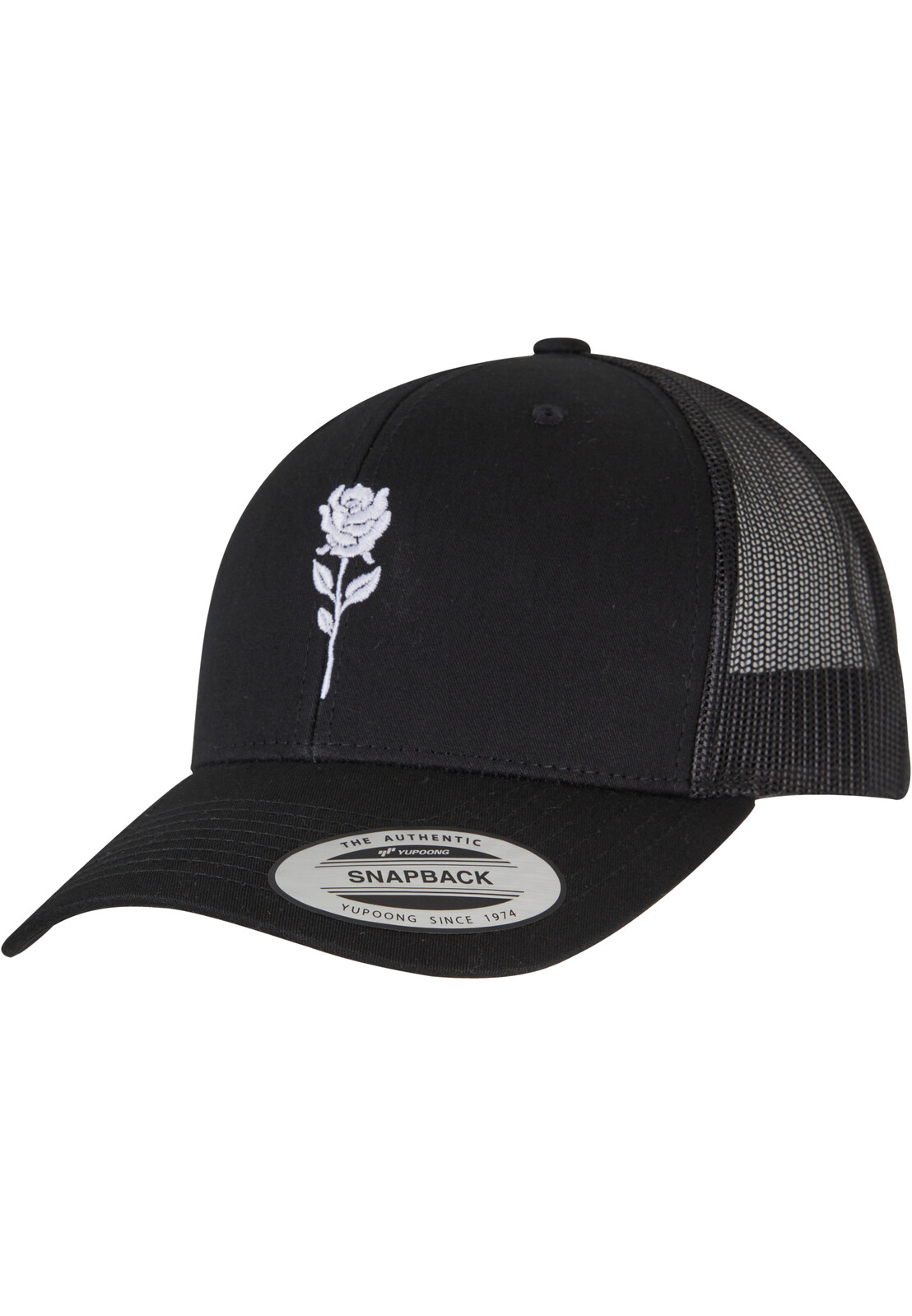 Čierna šiltovka Rose Retro