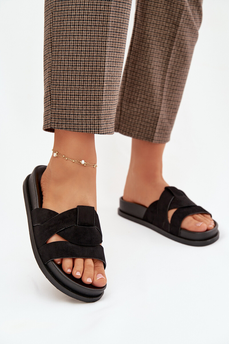 Dámske eko zamszové šľapky Marivessa