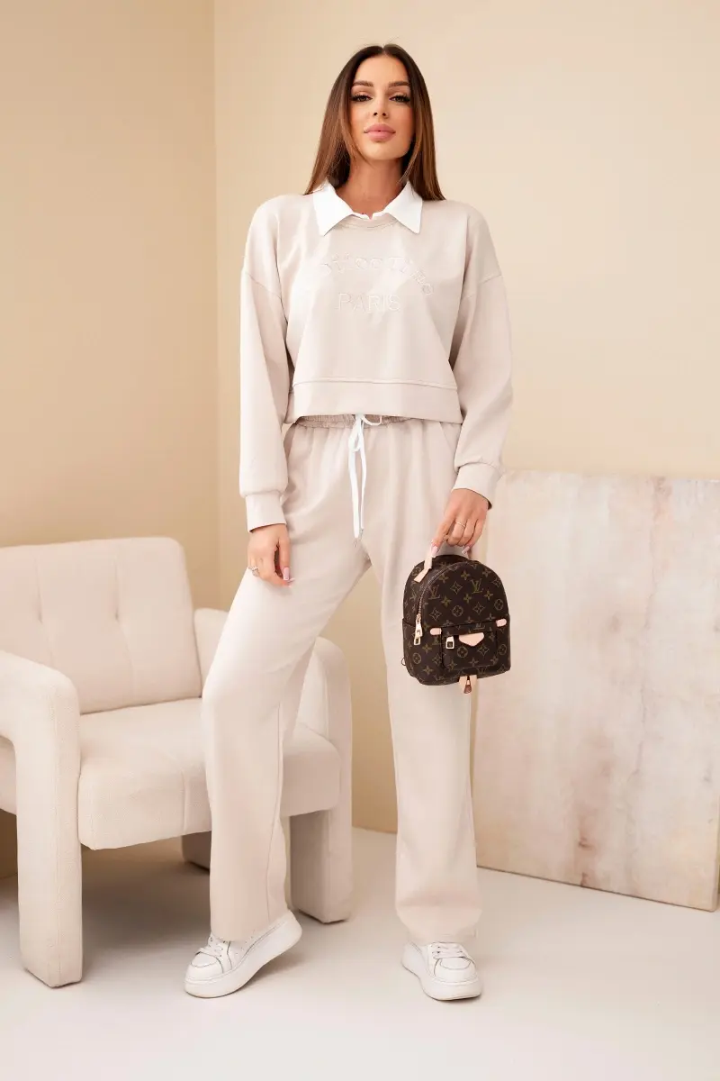 Kesi dámska súprava maslová mikina a nohavice