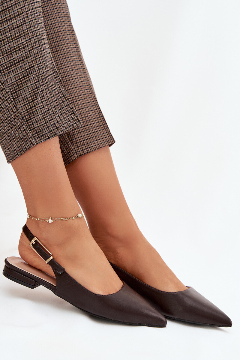 Balerínky Boto Iverelle Chocolate s prackou