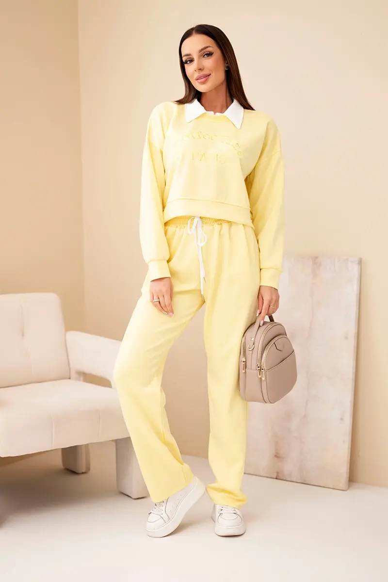 Žltá tepláková súprava Kesi Włoski