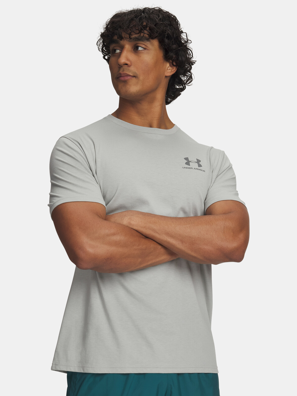 Pánske tričko Under Armour UA M SPORTSTYLE LC SS-GRY