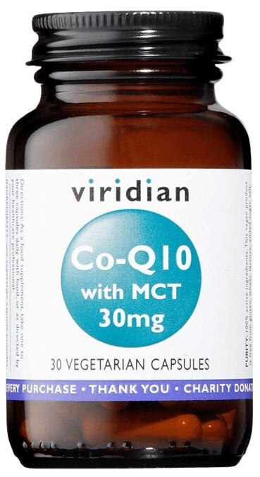 Viridian co-q10 (koenzym q10) with mct 30mg 30 kapsúl