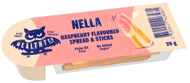 Healthyco nella sticks 29 g - bílá čokoláda a maliny