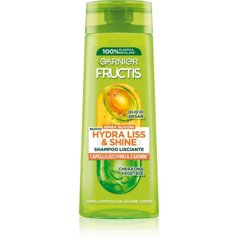 Garnier Fructis Hydra Liss & Shine šampón pre nepoddajné vlasy 250 ml