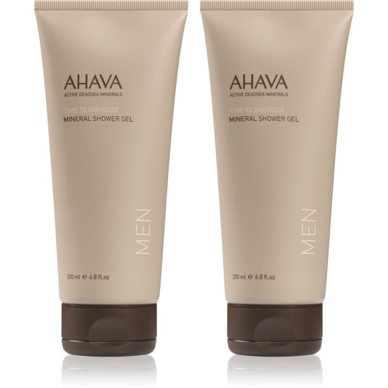 AHAVA Men Time To Energize minerálny sprchový gél výhodné balenie 2x200 ml