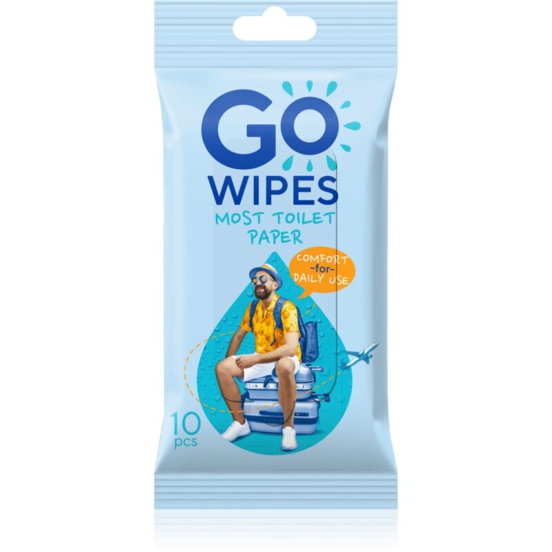 GoWipes Moist Toilet Paper vlhčený toaletný papier 10 ks