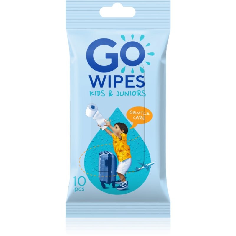 GoWipes For Kids & Juniors vlhčený toaletný papier 10 ks