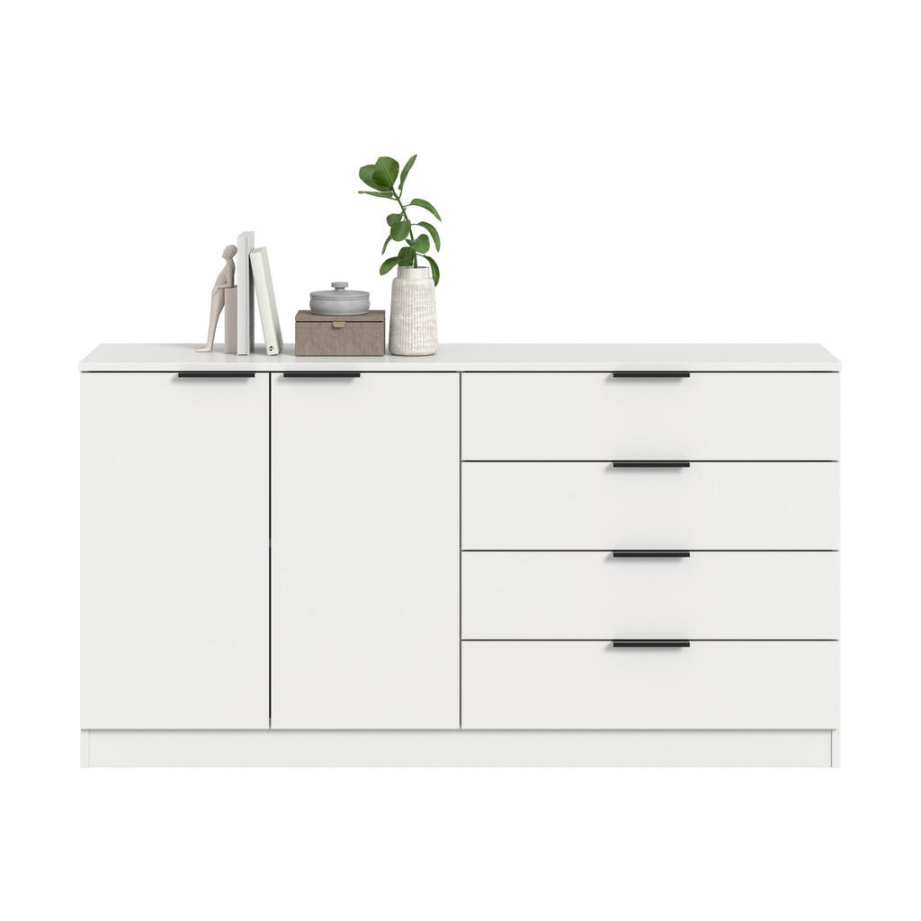 Livetastic KOMODA, biela, 148/80/35 cm