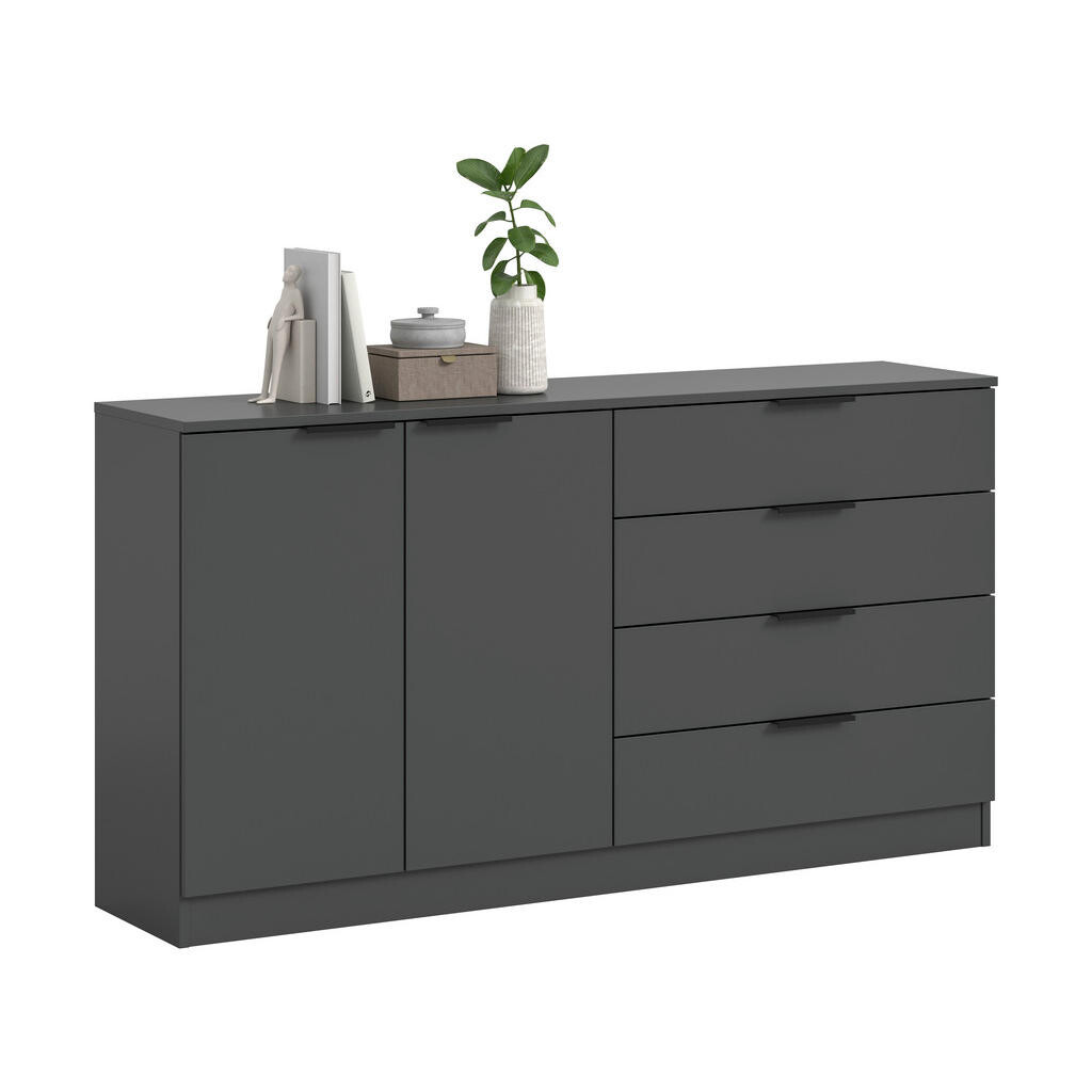 Livetastic KOMODA, antracitová, 148/80/35 cm