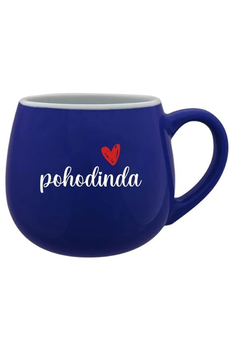 POHODINDA - tmavomodrý keramický hrnček 300 ml