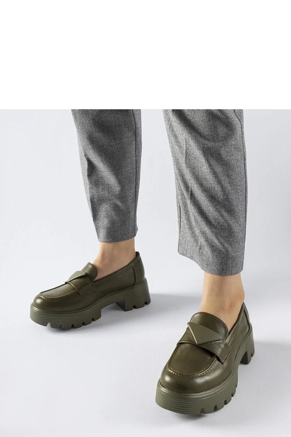 Dámske mokasíny 100-353 Khaki tmavozelená - Solea 40 khaki-tm.Zelená