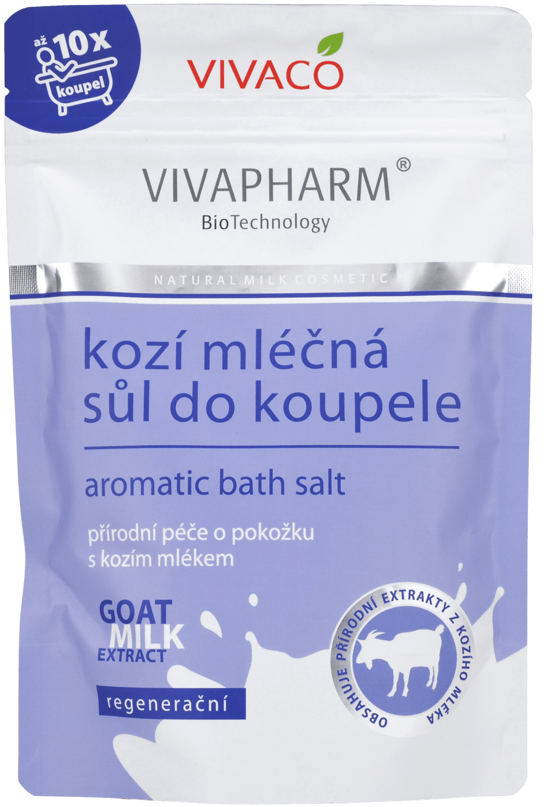 VIVACO Soľ do kúpeľa s kozím mliekom 300 g