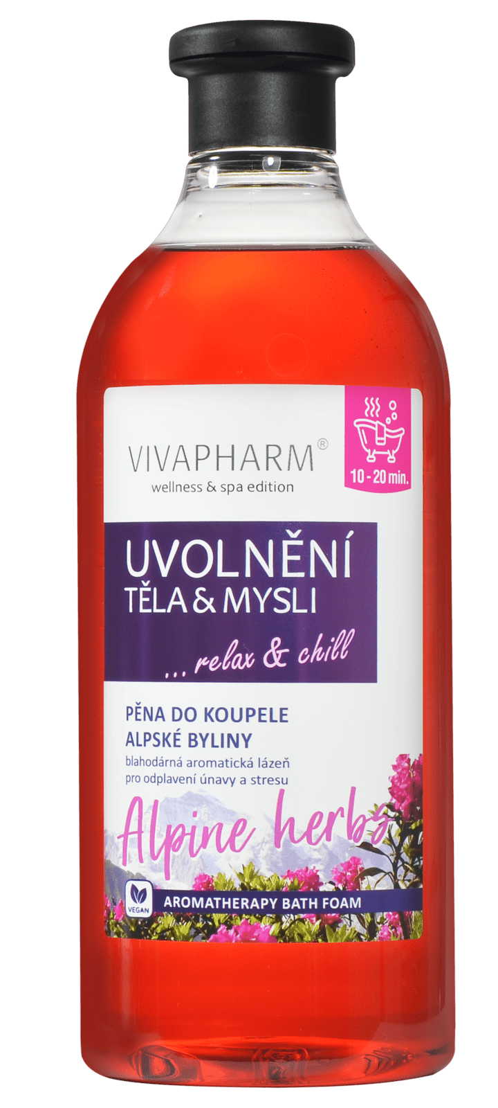 VIVAPHARM Pena do kúpeľa Uvoľnenie tela a mysle 750 ml