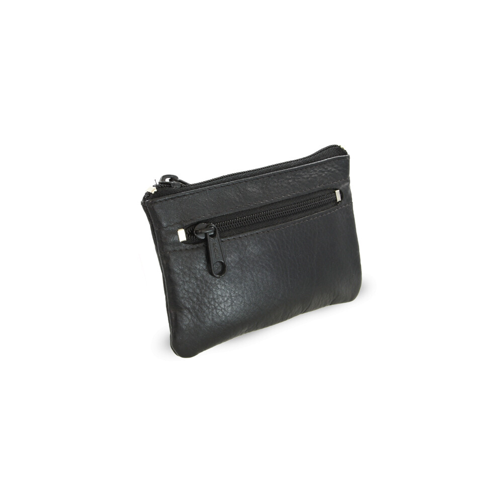 Kožená kľúčenka Arwel 0370 - čierna