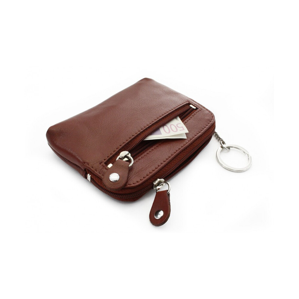 Kožená kľúčenka Arwel 8104 - hnedá