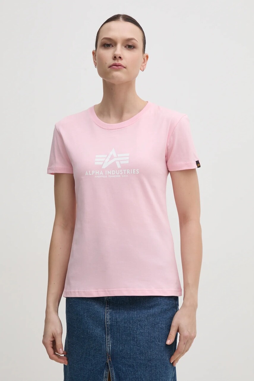 Bavlnené tričko Alpha Industries New Basic T Wmn