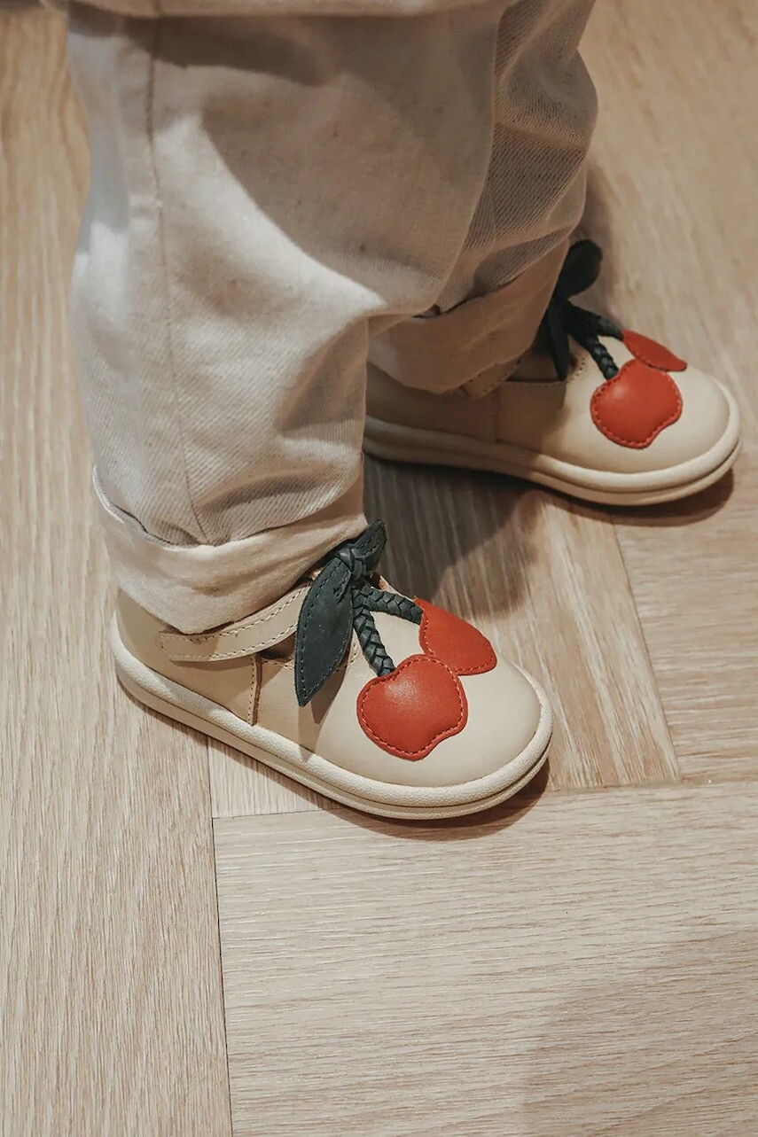 Detské kožené poltopánky Donsje Joeka Shoes Cherry