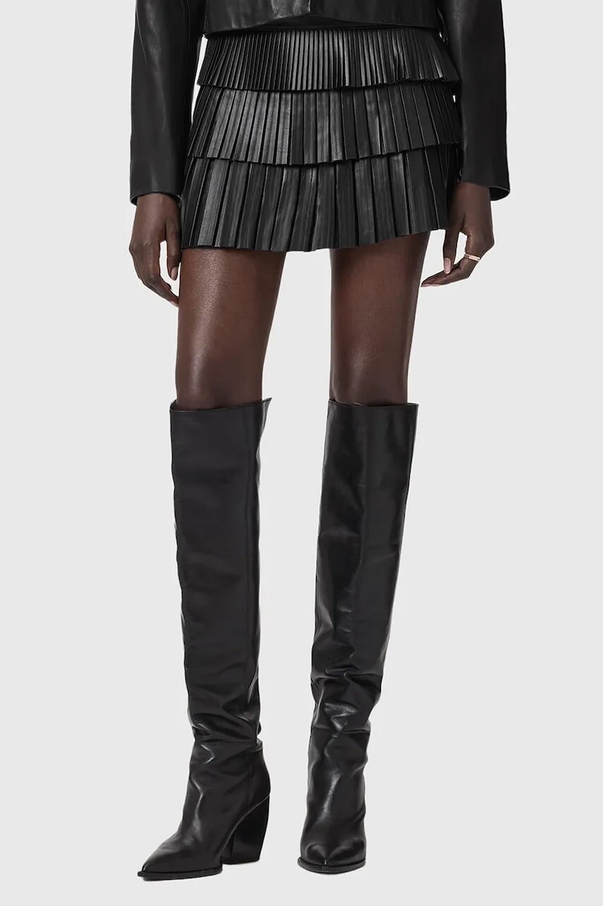 Kožená sukňa AllSaints