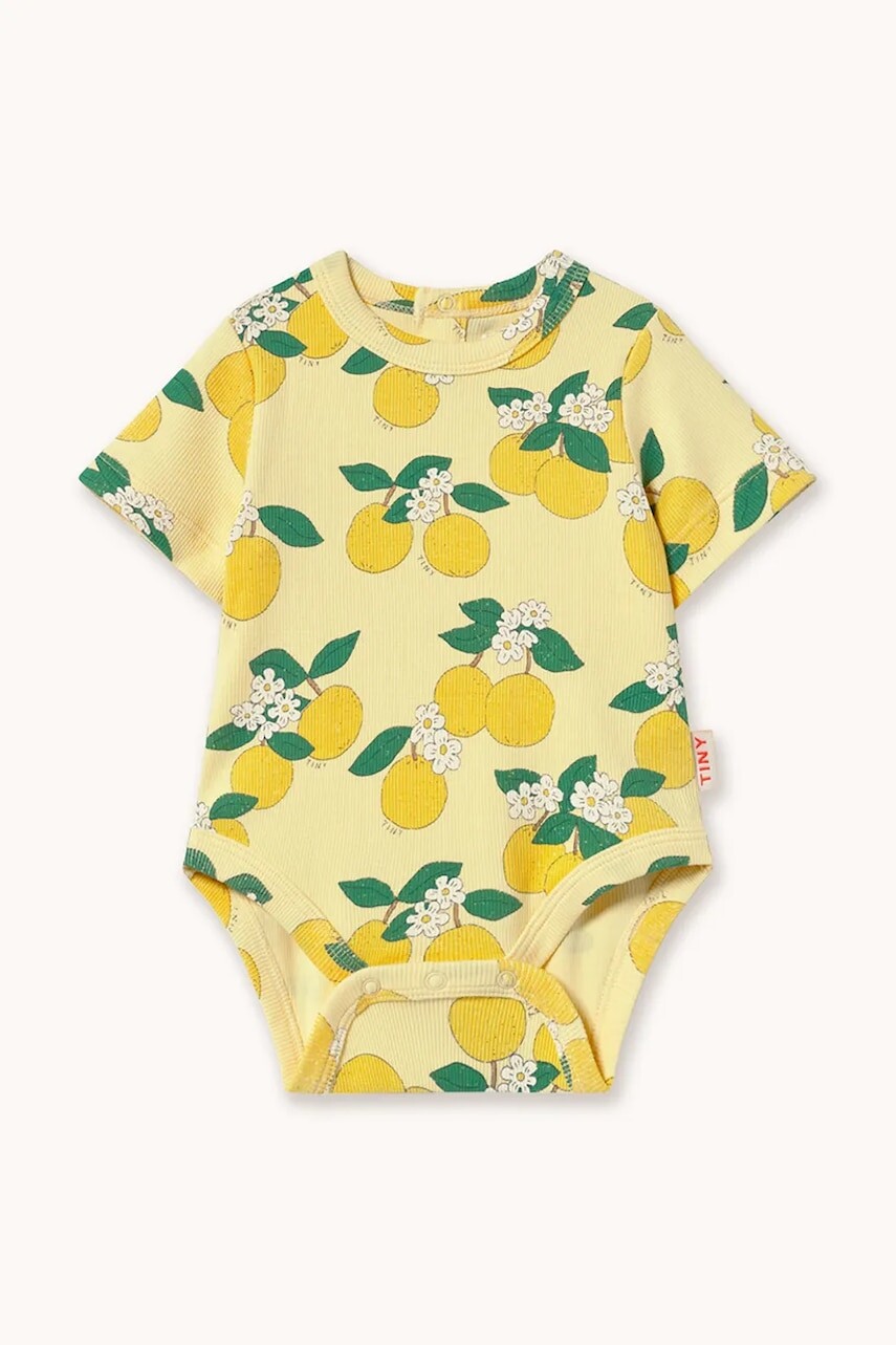 Body pre bábätká Tinycottons ORANGES RIB BODY