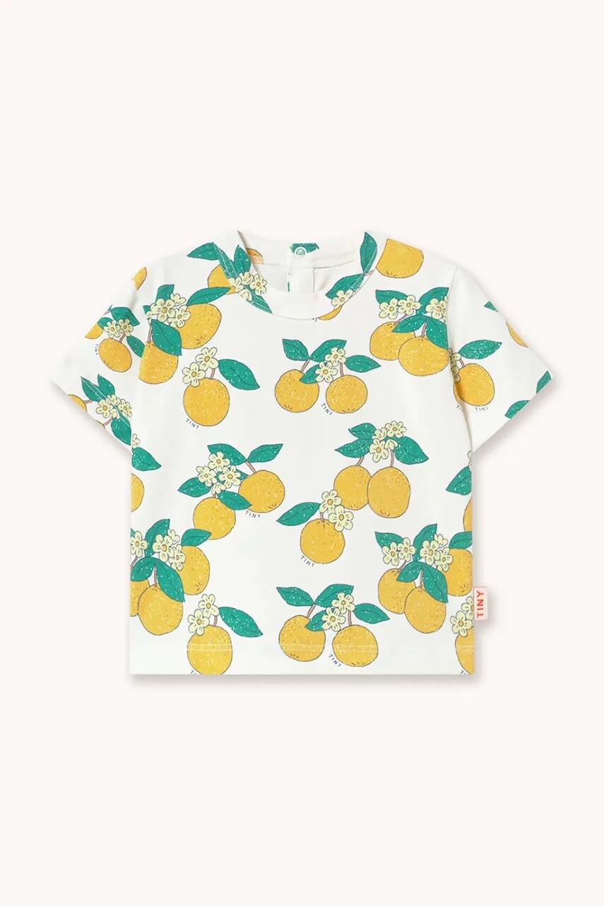Tričko pre bábätko Tinycottons ORANGES KNITTED BABY TEE