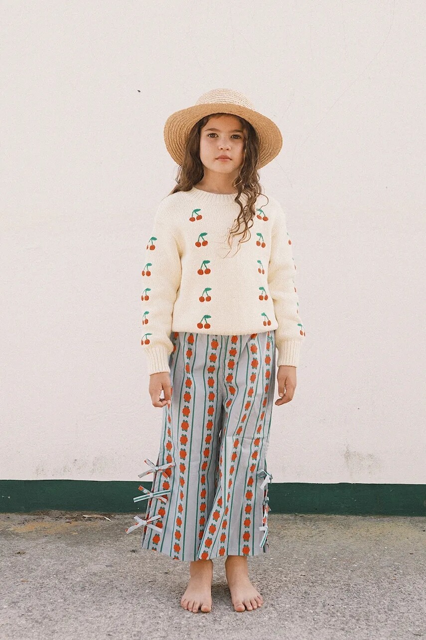 Detský bavlnený sveter Tinycottons MINI CHERRIES SWEATER