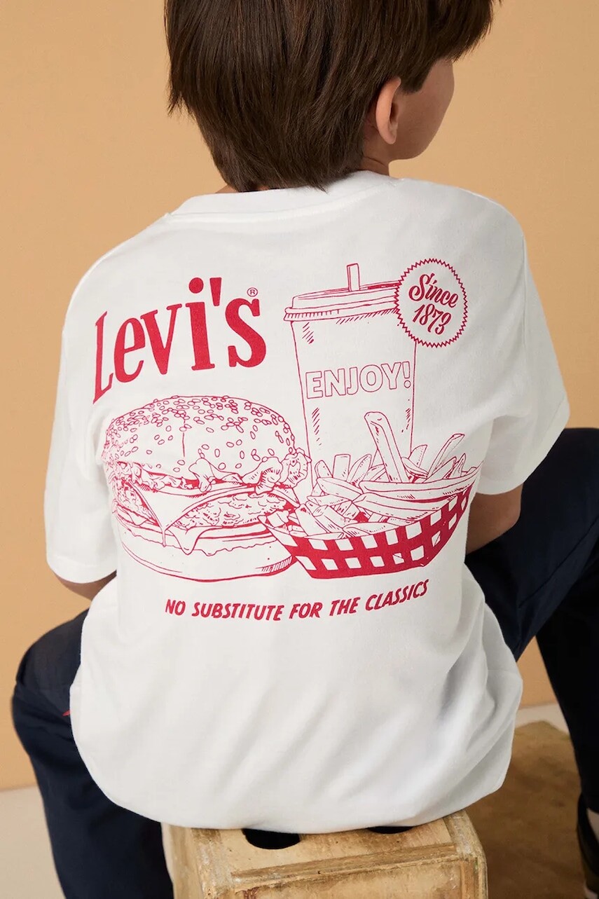 Detské tričko Levi's BURGER MEAL TEE