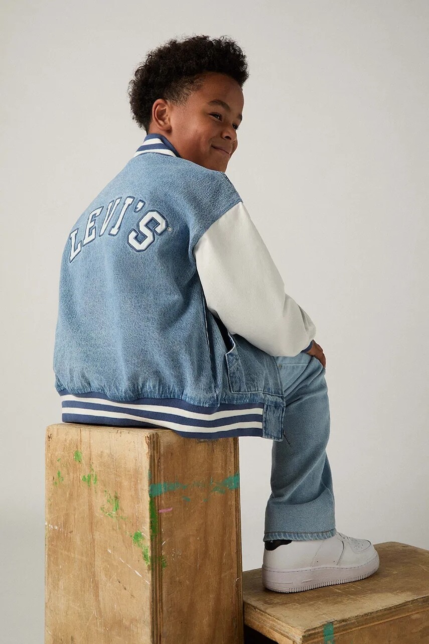 Detská rifľová bunda Levi's DENIM BOMBER JACKET