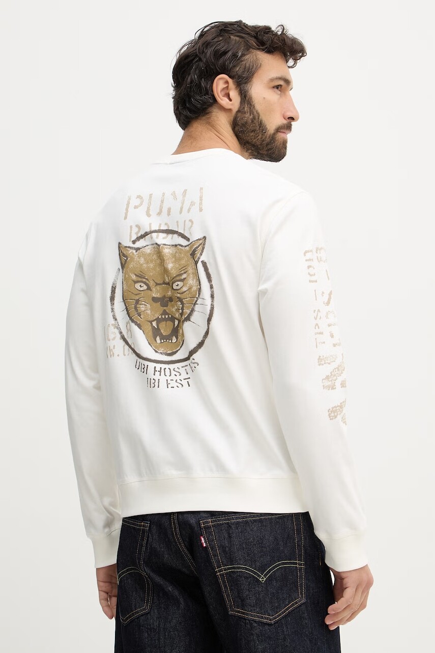 Bavlnené tričko s dlhým rukávom Aeronautica Militare