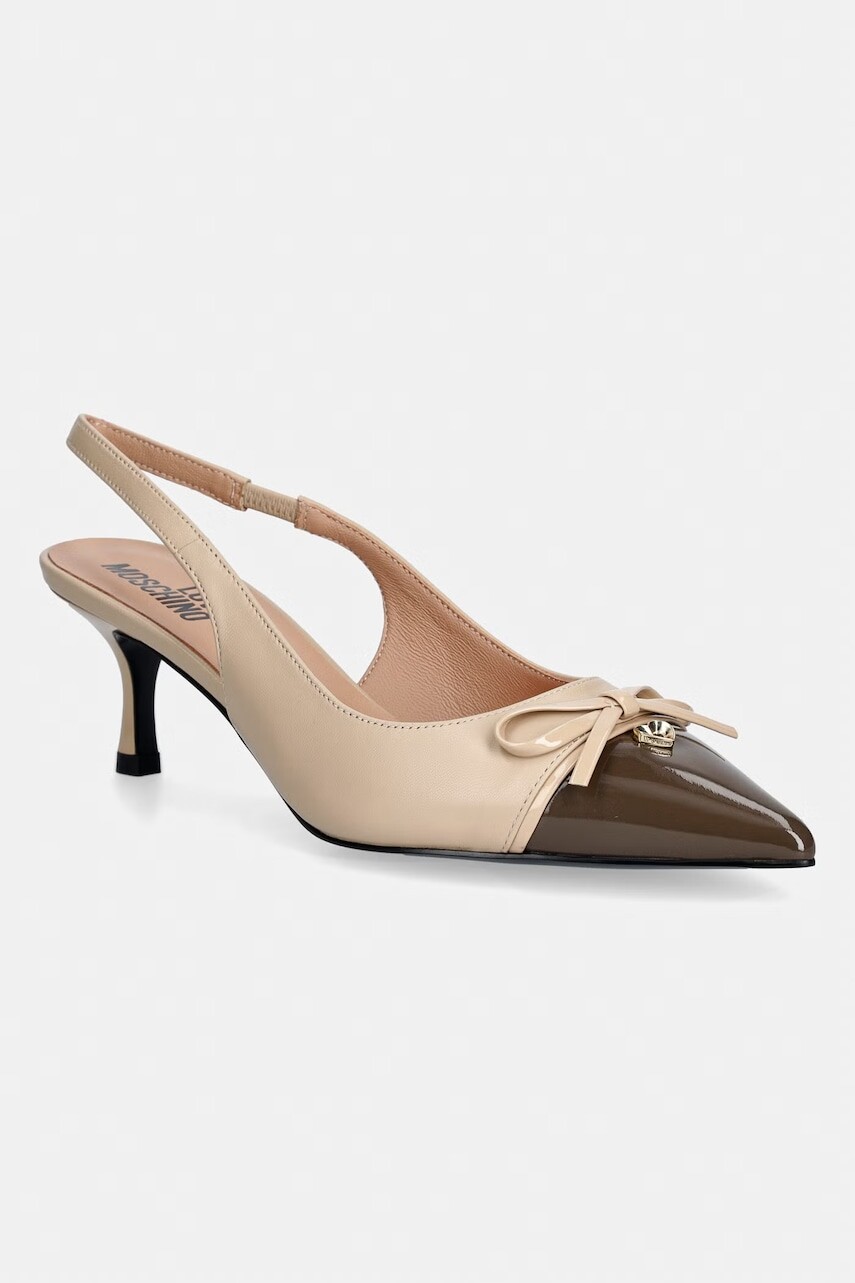 Kožené lodičky Love Moschino