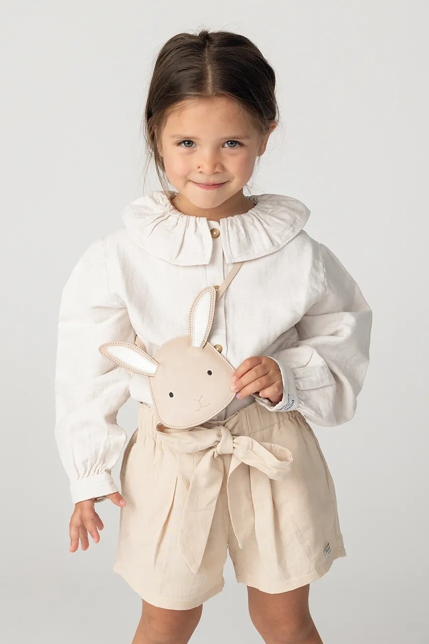 Detská kožená kabelka Donsje Blinc Purse Pink Bunny