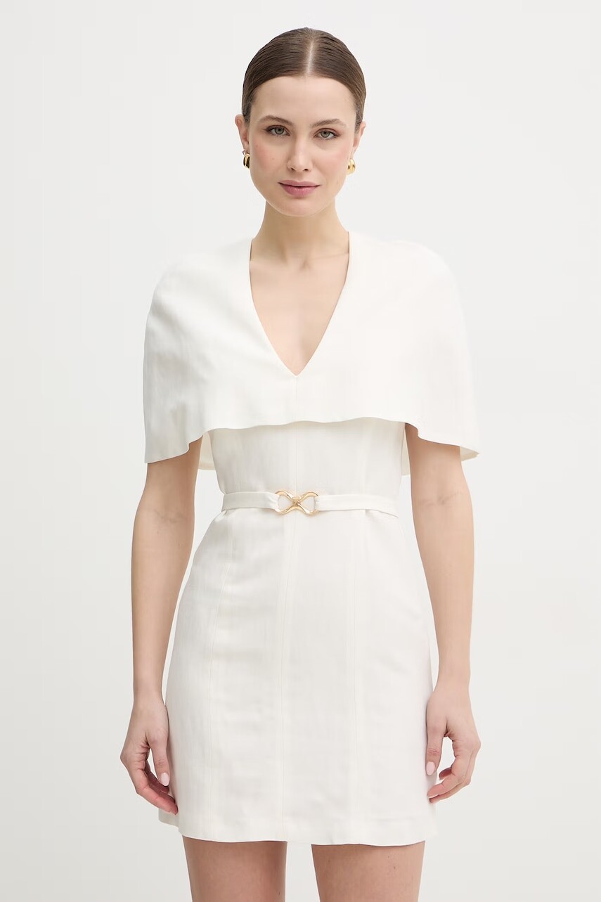 Šaty s prímesou ľanu Twinset