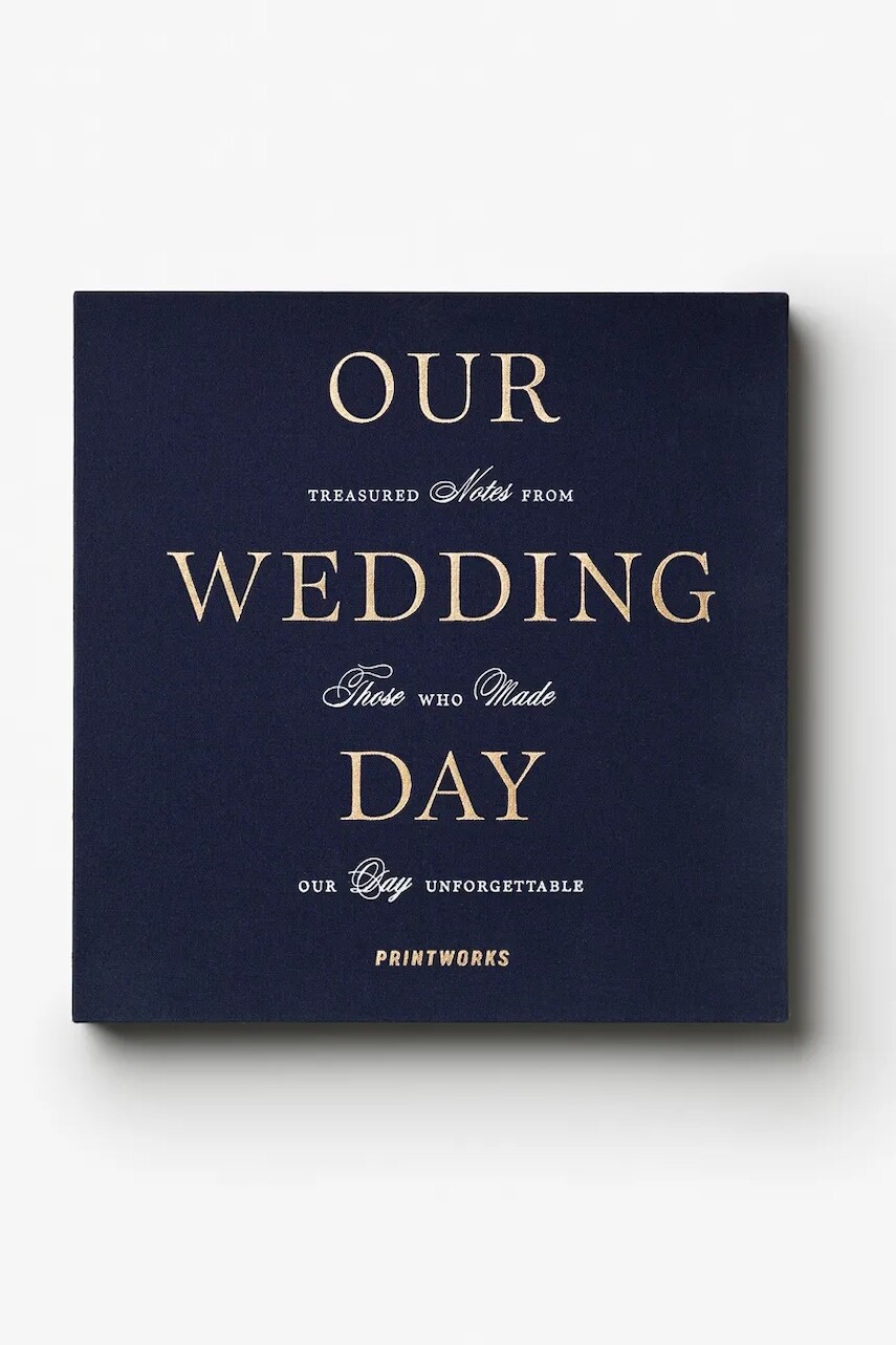 Kniha návštev Printworks Wedding Guest Book 23,5 x 24 cm