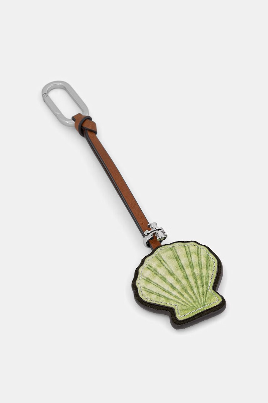 Kožená kľúčenka Tory Burch Shell