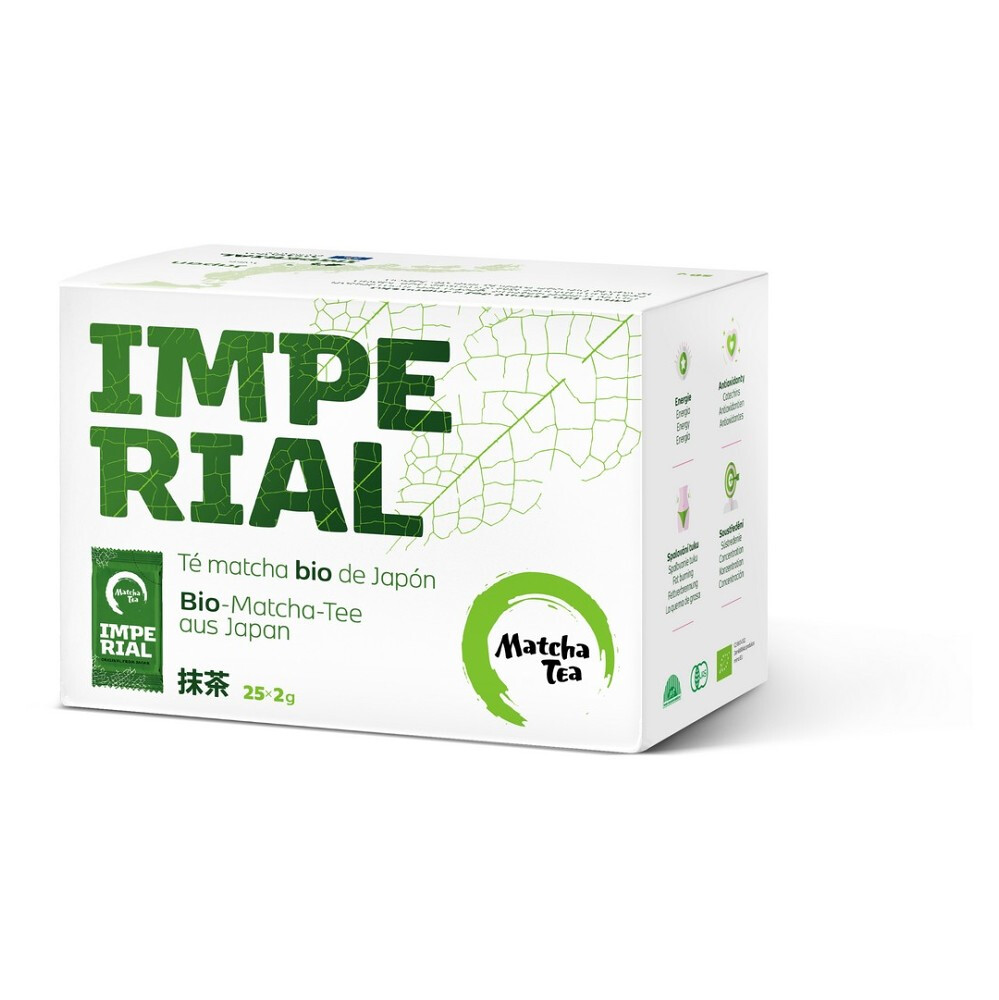 MATCHA TEA Tea Imperial jemne mletý zelený čaj 25 x 2 g, poškodený obal