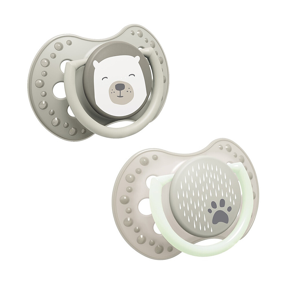 LOVI Cumlík silikónový dynamický buddy bear 0-6m 2 kusy