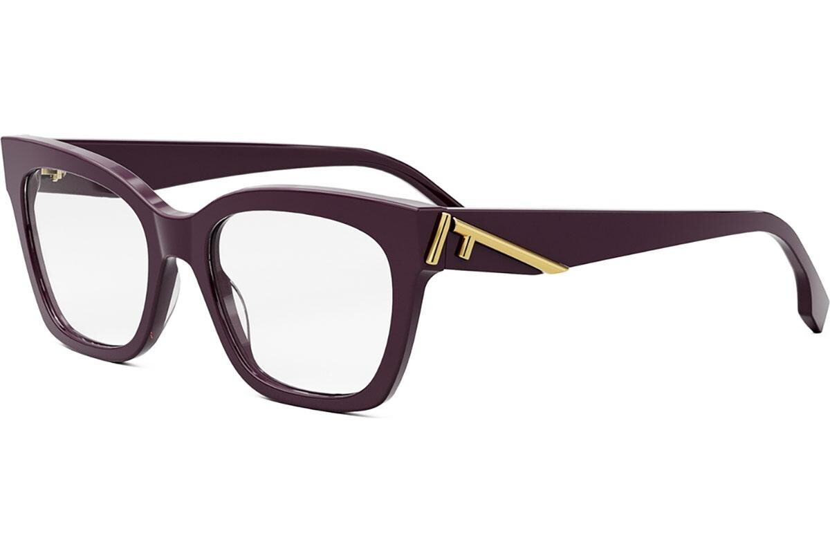 FENDI First Purple Square Eyeglasses - ONE SIZE (52)