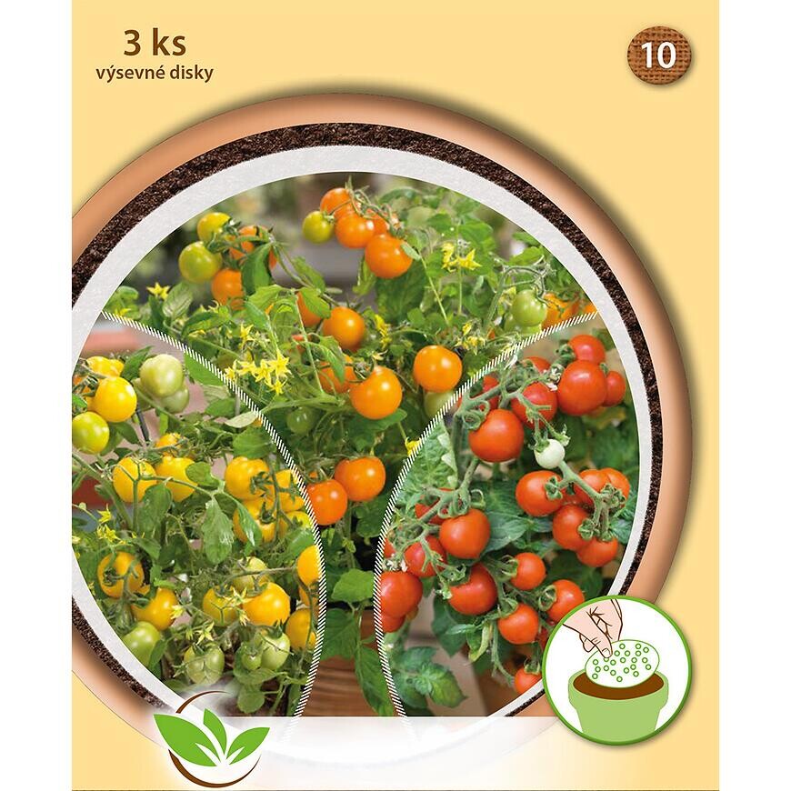 Balkónové rajčiny (kríčkové) - výsevný disk