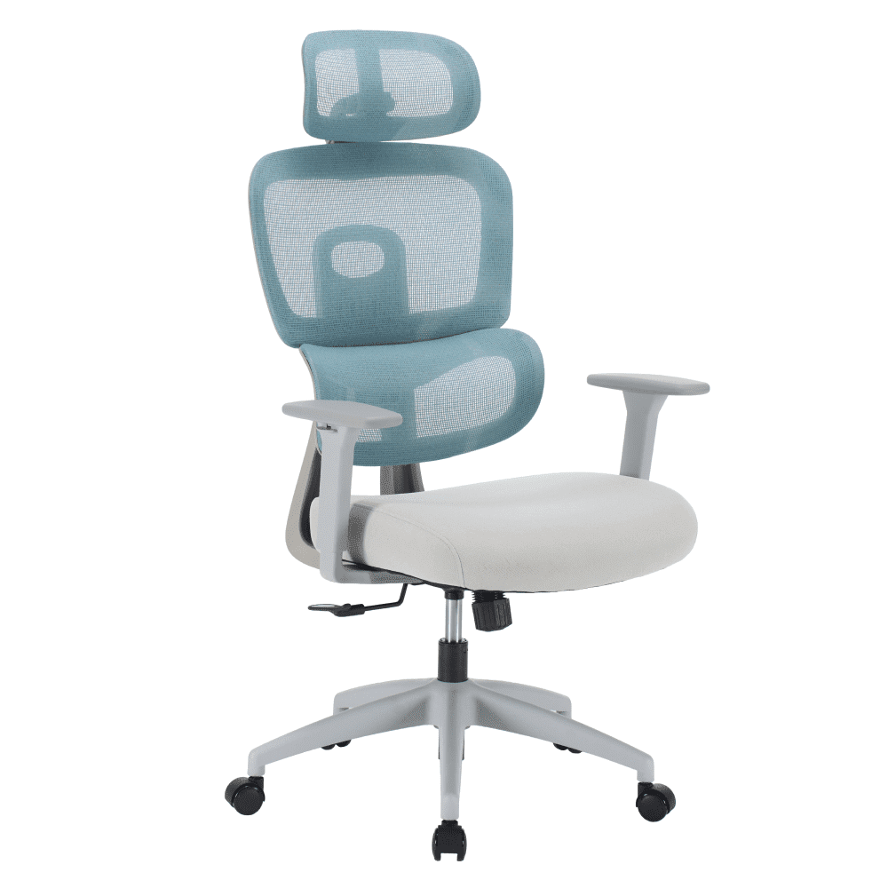 Kancelárske kreslo, neomint/svetlosivá/sivá, ERMEN