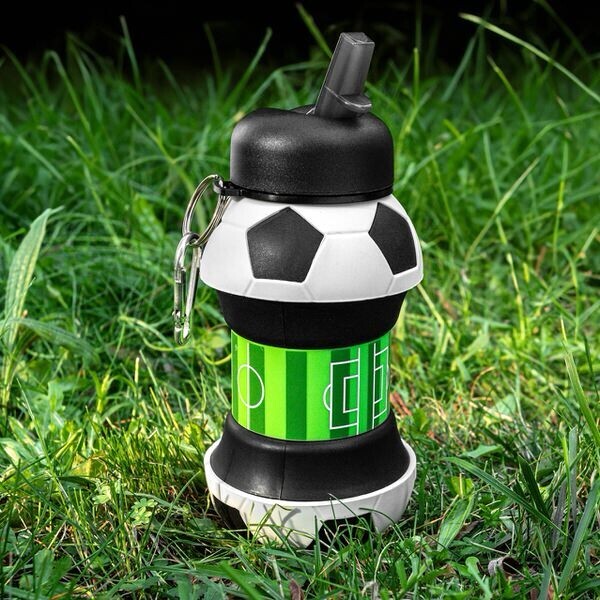 Skladacia fľaša na vodu futbalová lopta