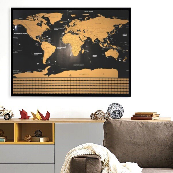 Stieracia mapa sveta Deluxe