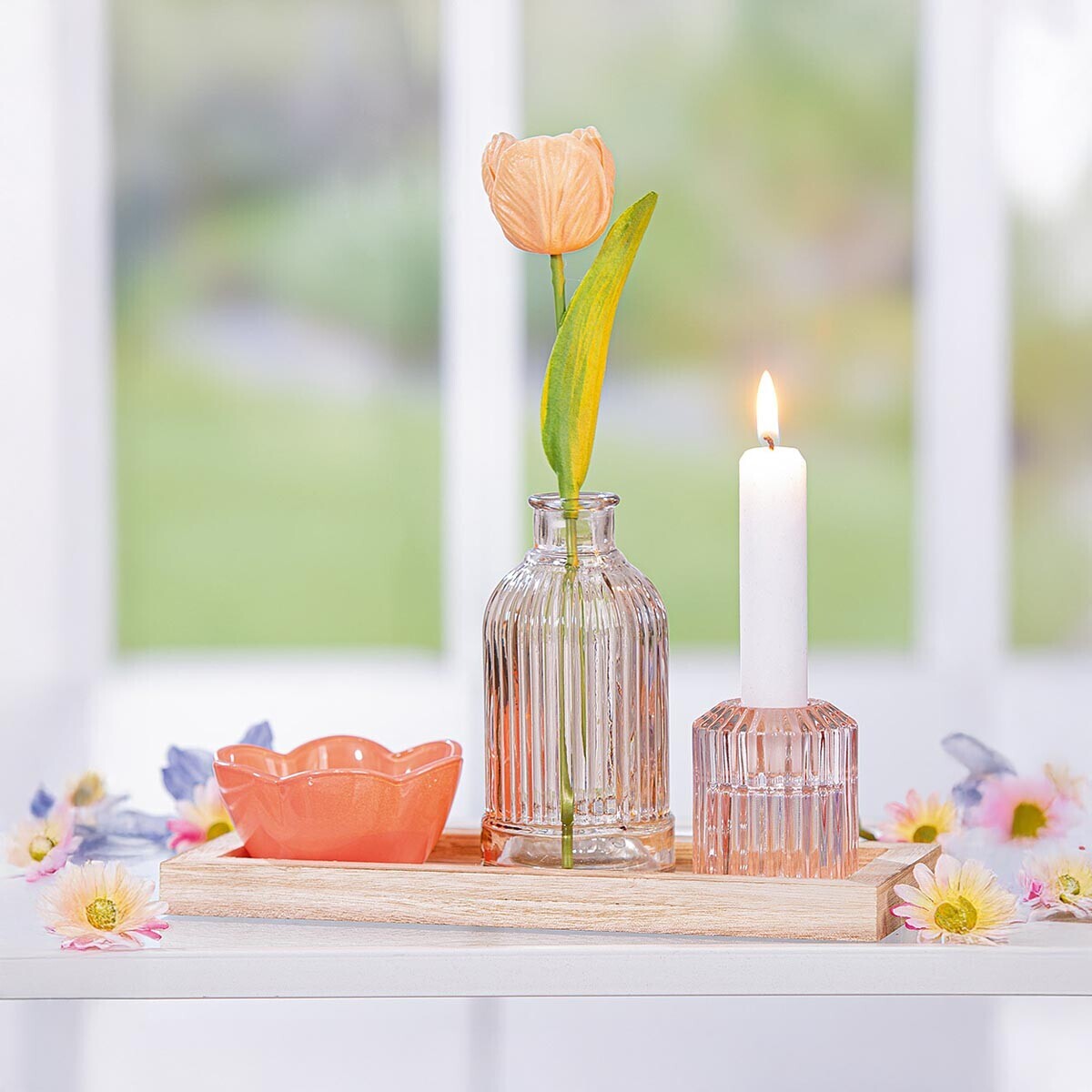 Dekoračná súprava Flower magic, 5 kusov