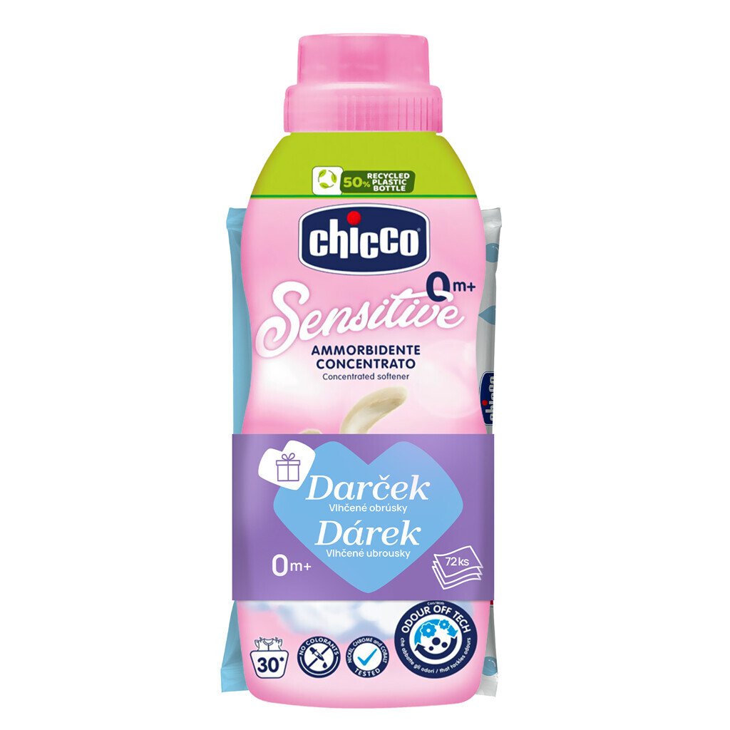 CHICCO Aviváž koncentrovaná Kvetinové objatie 750 ml + vlhčené obrúsky 72 ks zadarmo