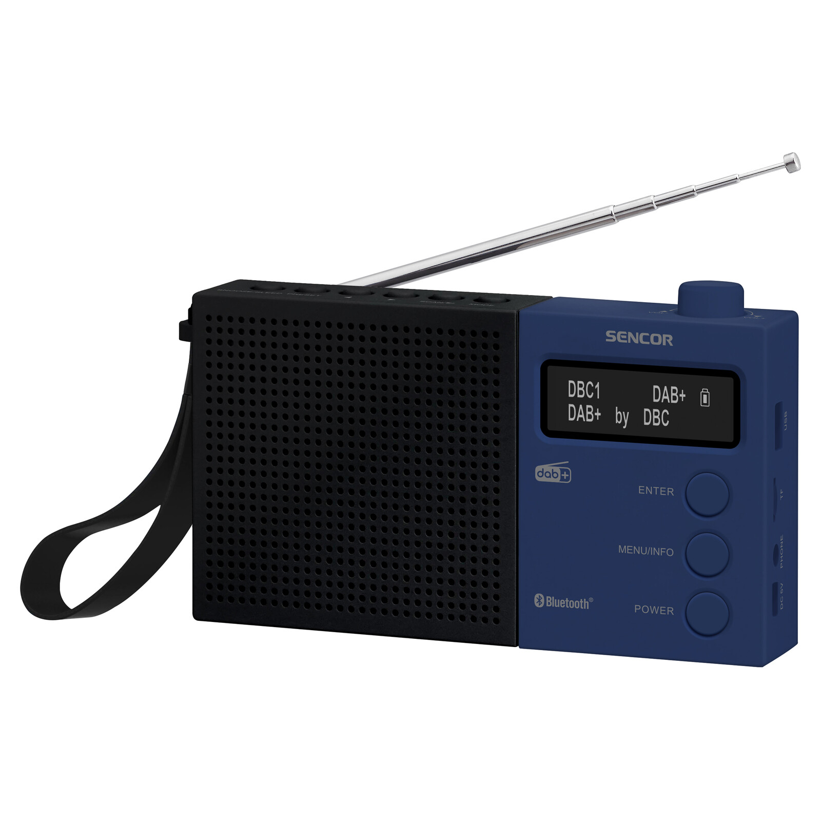 Sencor SRD 7760BB Digitálne rádio s DAB+ DAB+ príjem staníc v maximálnej kvalite, Jednoduché automatické ladenie staníc, Napájanie pomocou vstavanej