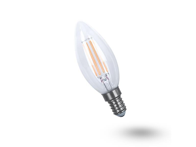 Žiarovka LED E14 5W C35 biela teplá filamentová žiarovka GETI