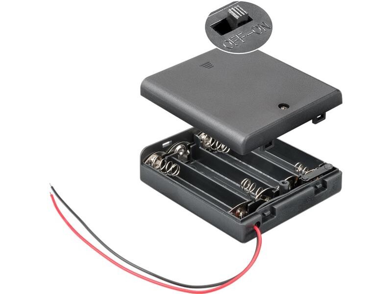 GOOBAY 11473 Puzdro na batérie 4xAA