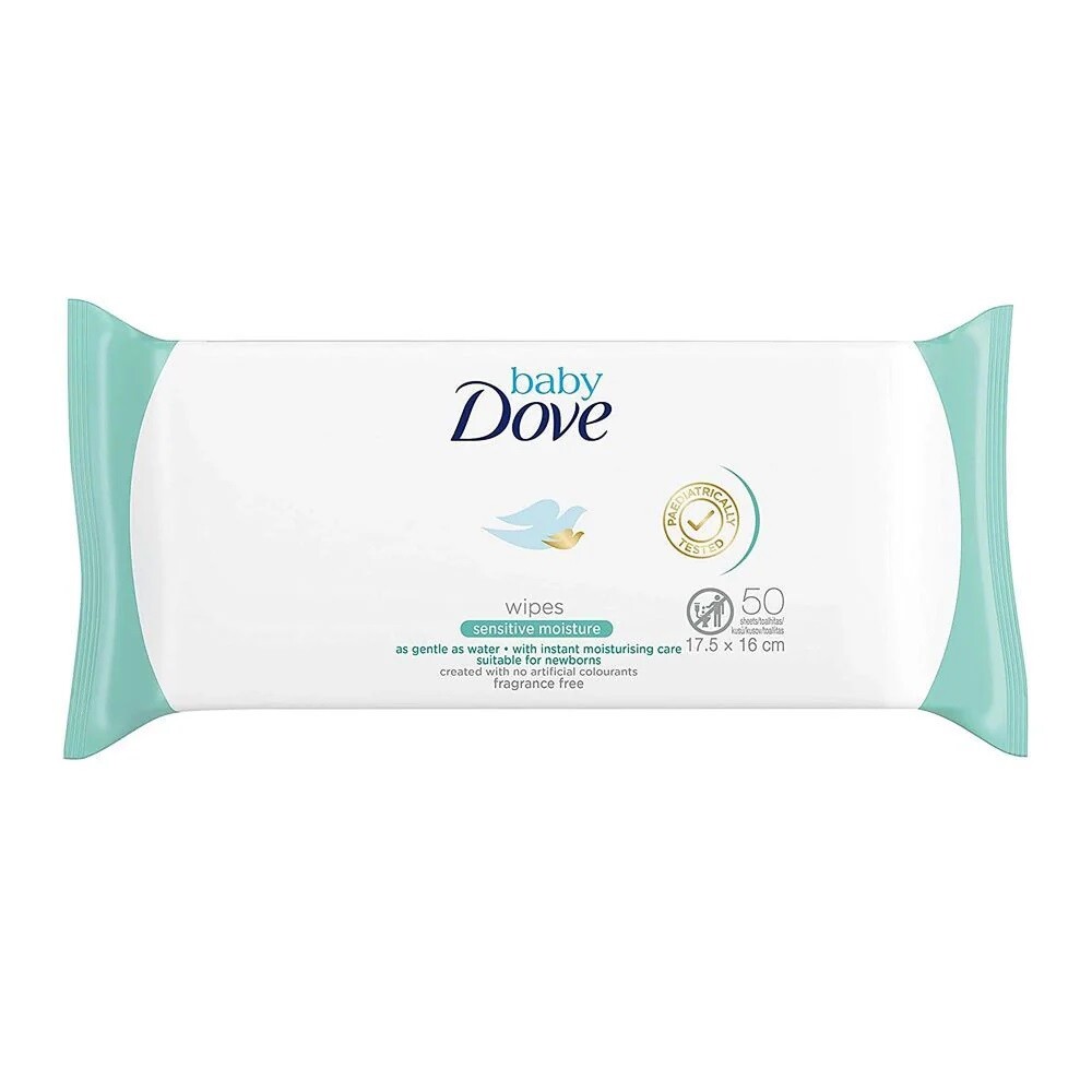 Dove Baby Sensitive Moisture vlhčené obrúsky 50 kusov
